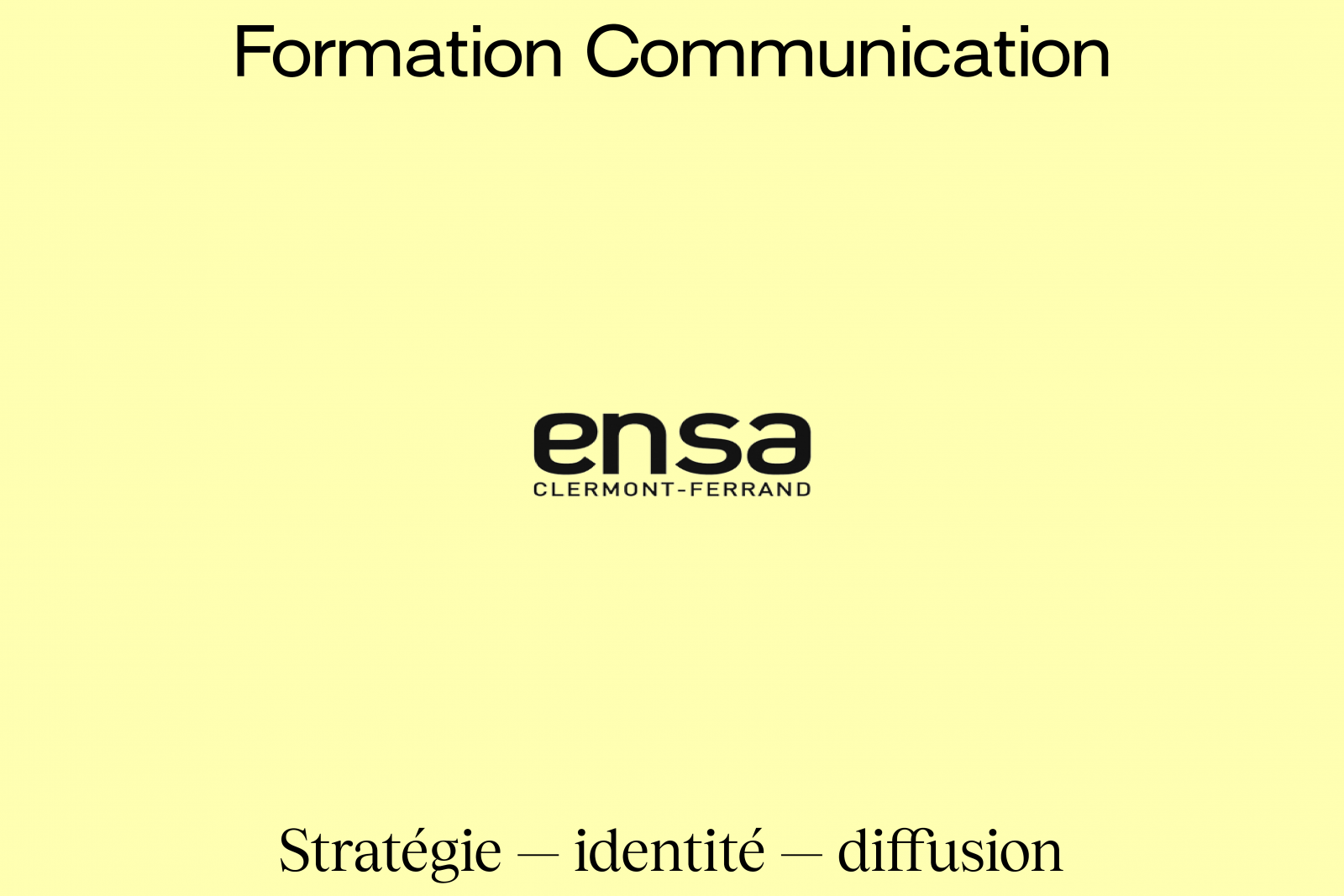ensa clermont formation communication